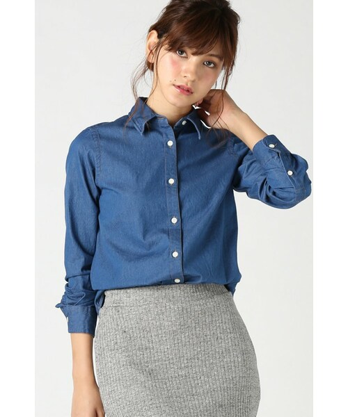 IENA イエナ SIMPLICITE ゆったりデニムシャツ 爆買い，お買い得