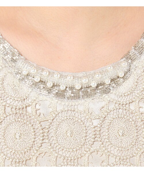 laboratory work（ラボラトリーワーク）の「レースノースリーブワンピース（ワンピース/ドレス・レディース・ブロンズ・M）」の8枚目の写真