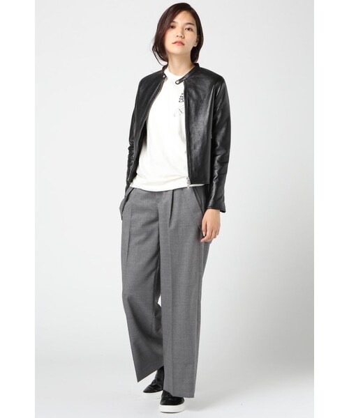 JOURNAL STANDARD（ジャーナルスタンダード）の「ウールワイドパンツ◆（パンツ・レディース・ブラック/グレー/ネイビー・36/38/40）」の5枚目の写真