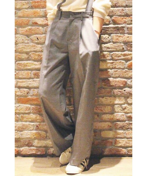 JOURNAL STANDARD（ジャーナルスタンダード）の「ウールワイドパンツ◆（パンツ・レディース・ブラック/グレー/ネイビー・36/38/40）」の2枚目の写真