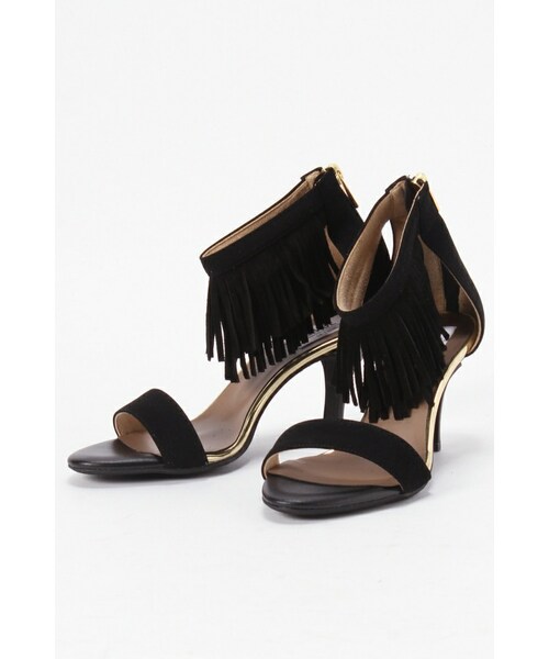 LE TALON（ルタロン）の「GRISE 7cmフリンジアンクルサンダル（）」 - WEAR 