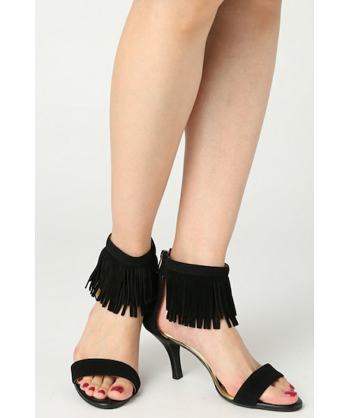 LE TALON（ルタロン）の「GRISE 7cmフリンジアンクルサンダル（）」 - WEAR 