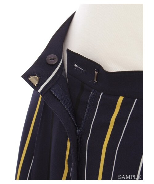 FRAY I.D（フレイアイディー）の「ジョーゼットワイドパンツ（ワイドパンツ・レディース・BEG/BRD/NVY・0/1）」の8枚目の写真