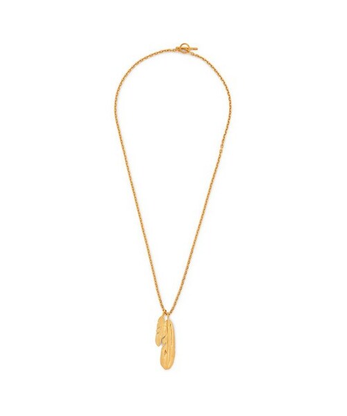 TOM FORD（トム フォード）の「Gold-Plated Feather Pendant Necklace ...