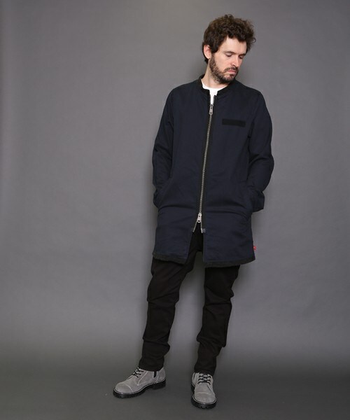 VIRGOwearworks（ヴァルゴウェアワークス）の「Gentle middle milycoat ショップコート（ジャケット/アウター・メンズ・BEIGE/NAVY/BLACK・2/3/4）」の9枚目の写真
