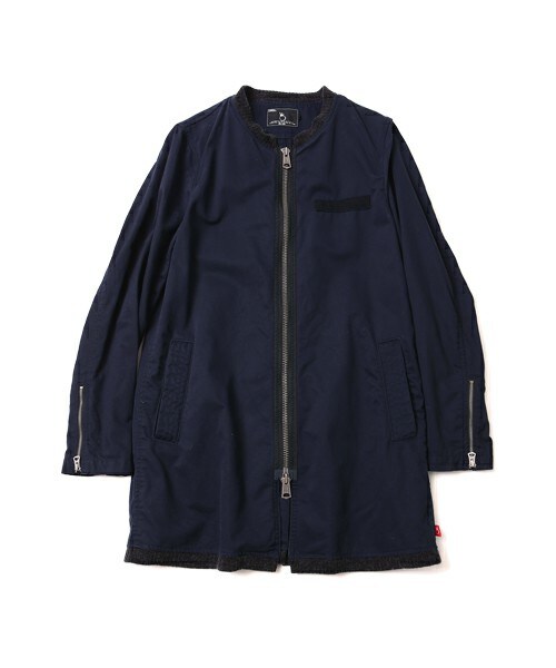 VIRGOwearworks（ヴァルゴウェアワークス）の「Gentle middle milycoat ショップコート（ジャケット/アウター・メンズ・BEIGE/NAVY/BLACK・2/3/4）」の5枚目の写真