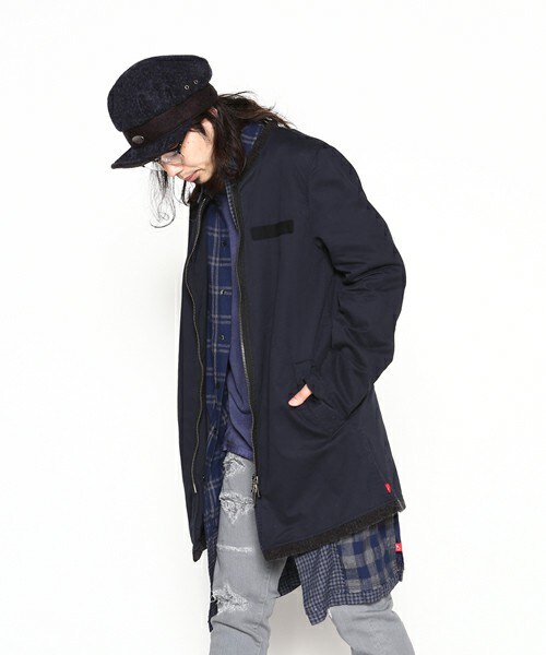 VIRGOwearworks（ヴァルゴウェアワークス）の「Gentle middle milycoat ショップコート（ジャケット/アウター・メンズ・BEIGE/NAVY/BLACK・2/3/4）」の19枚目の写真