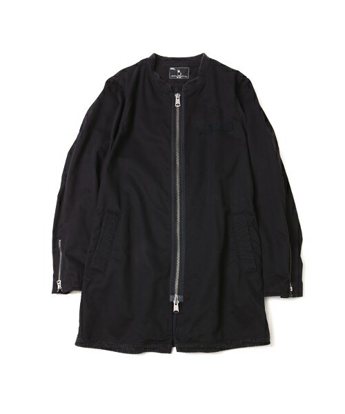 VIRGOwearworks（ヴァルゴウェアワークス）の「Gentle middle milycoat ショップコート（ジャケット/アウター・メンズ・BEIGE/NAVY/BLACK・2/3/4）」の4枚目の写真