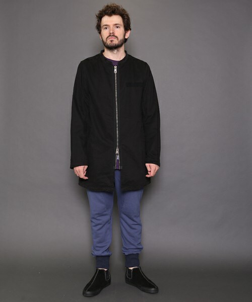 VIRGOwearworks（ヴァルゴウェアワークス）の「Gentle middle milycoat ショップコート（ジャケット/アウター・メンズ・BEIGE/NAVY/BLACK・2/3/4）」の8枚目の写真