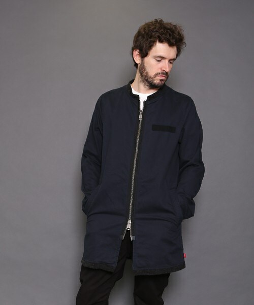 VIRGOwearworks（ヴァルゴウェアワークス）の「Gentle middle milycoat ショップコート（ジャケット/アウター・メンズ・BEIGE/NAVY/BLACK・2/3/4）」の3枚目の写真
