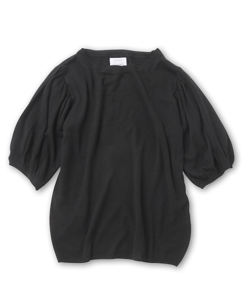 LE JUN(ルジュン)の「ギャザースリーブプルオーバー(トップス・レディース・ブラック/グレー/ブルー系・F)」の2枚目の写真