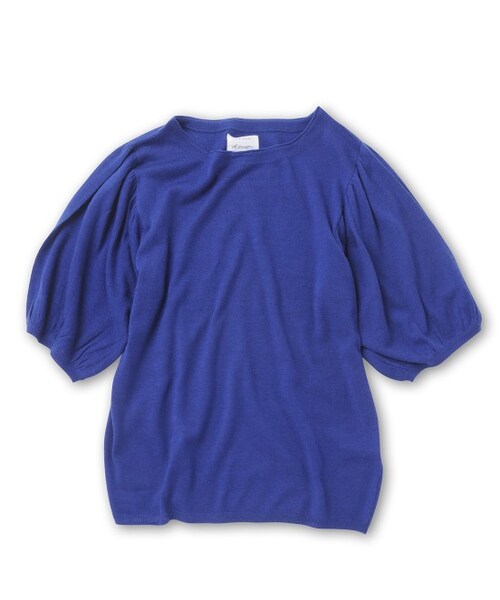 LE JUN(ルジュン)の「ギャザースリーブプルオーバー(トップス・レディース・ブラック/グレー/ブルー系・F)」の4枚目の写真