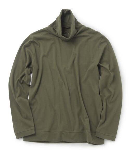 JUNRED(ジュンレッド)の「ファインコットンタートルカットソー(トップス・メンズ・ブラック/ホワイト/グリーン系・S/M/L)」の1枚目の写真