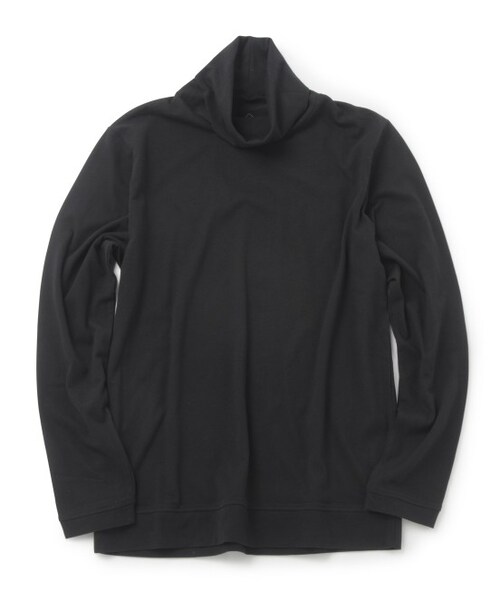 JUNRED(ジュンレッド)の「ファインコットンタートルカットソー(トップス・メンズ・ブラック/ホワイト/グリーン系・S/M/L)」の2枚目の写真