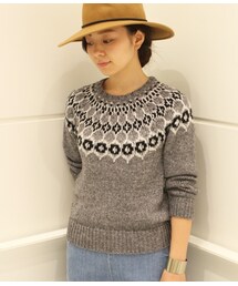 MADEMOISELLE ROPE' | ノルディック柄ニットプルオーバー(トップス)