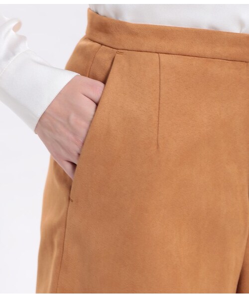 ROPE' PICNIC（ロペピクニック）の「フェイクスウェードガウチョパンツ（パンツ・レディース・キャメル/ベージュ/オリーブ・36/38/40）」の8枚目の写真