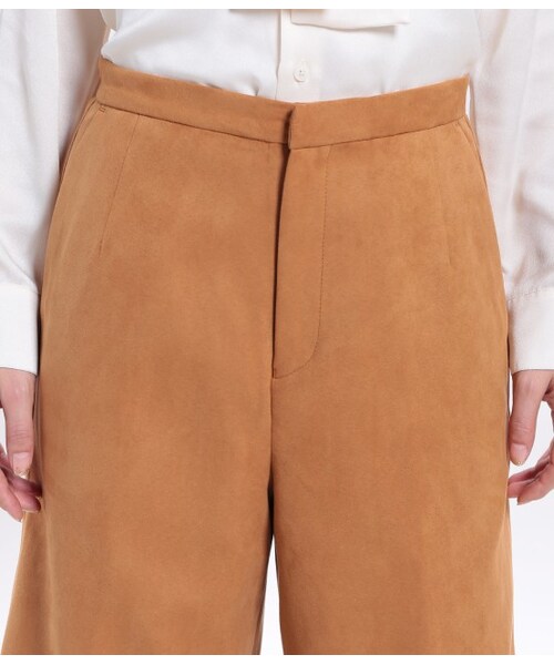 ROPE' PICNIC（ロペピクニック）の「フェイクスウェードガウチョパンツ（パンツ・レディース・キャメル/ベージュ/オリーブ・36/38/40）」の7枚目の写真