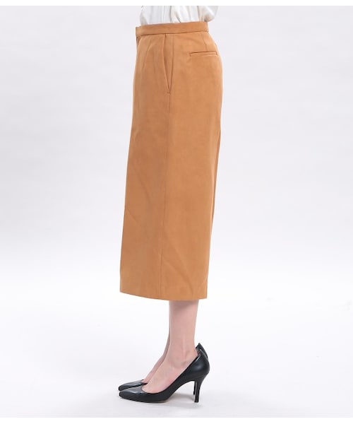 ROPE' PICNIC（ロペピクニック）の「フェイクスウェードガウチョパンツ（パンツ・レディース・キャメル/ベージュ/オリーブ・36/38/40）」の5枚目の写真