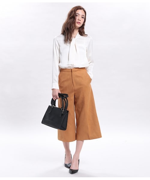 ROPE' PICNIC（ロペピクニック）の「フェイクスウェードガウチョパンツ（パンツ・レディース・キャメル/ベージュ/オリーブ・36/38/40）」の11枚目の写真
