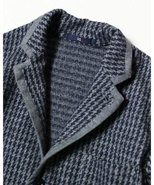 45rウールジャケット 45r ウール混合 ツイード風ジャケット