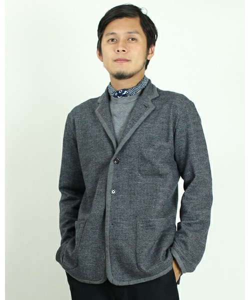 45R（フォーティファイブアール）の「綿ウールジャガードジャケット