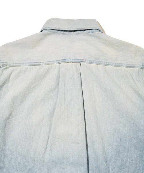DISCOVERED（ディスカバード）の「DISCOVERED シャンブレーロングシャツ（シャツ/ブラウス・メンズ・ライトブルー・1/2）」の4枚目の写真