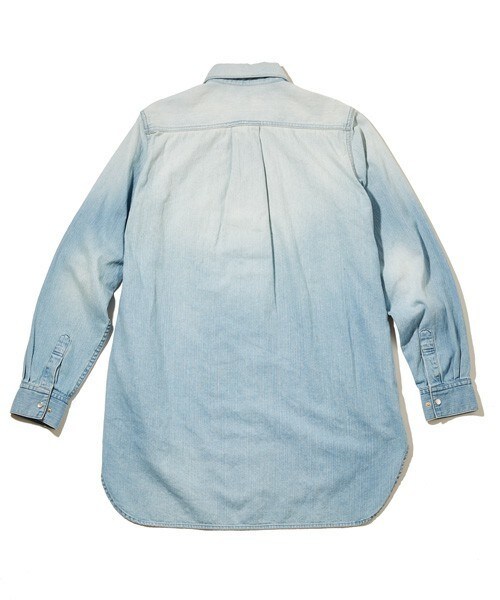 DISCOVERED（ディスカバード）の「DISCOVERED シャンブレーロングシャツ（シャツ/ブラウス・メンズ・ライトブルー・1/2）」の3枚目の写真