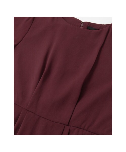 KBF（ケイビーエフ）の「KBF+ ウエスト切り替えタックワンピース（ワンピース/ドレス・レディース・WINE/NAVY/BLACK・one）」の12枚目の写真
