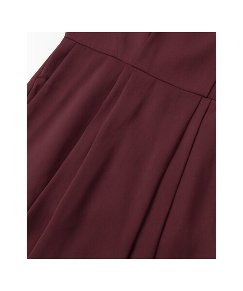 KBF（ケイビーエフ）の「KBF+ ウエスト切り替えタックワンピース（ワンピース/ドレス・レディース・WINE/NAVY/BLACK・one）」の15枚目の写真