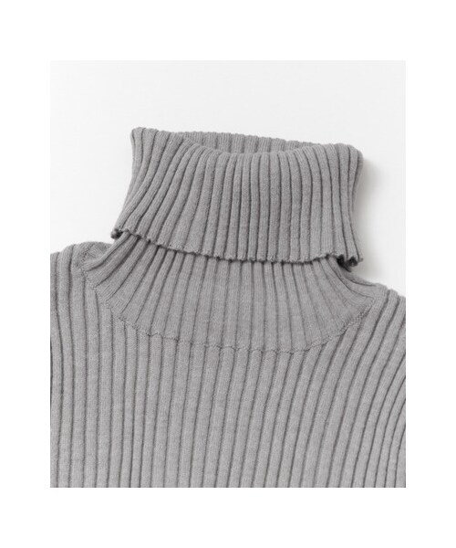 KBF（ケイビーエフ）の「ワイドリブタートル（トップス・レディース・CAMEL/T.GRAY/OFF/GREEN/BLACK・one）」の14枚目の写真