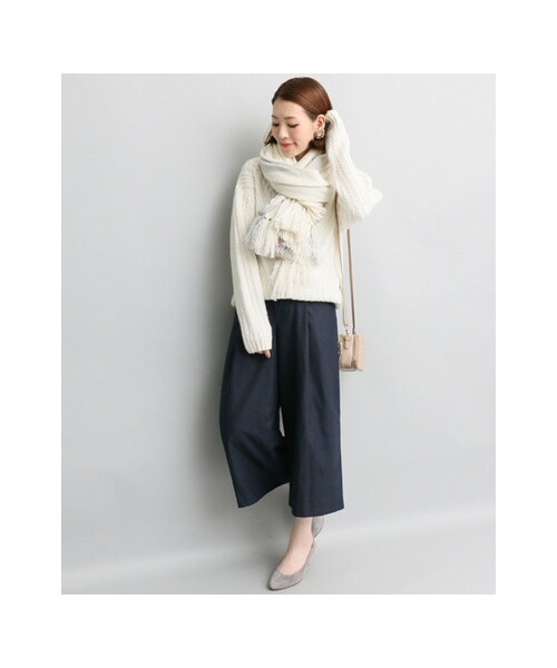 URBAN RESEARCH ROSSO WOMEN（アーバンリサーチ　ロッソ）の「タッククロップドパンツ（パンツ・レディース・IVORY/CAMEL/NAVY・FREE）」の8枚目の写真