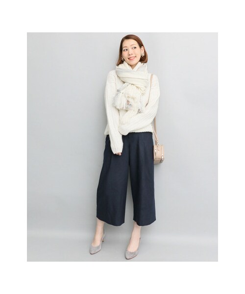URBAN RESEARCH ROSSO WOMEN（アーバンリサーチ　ロッソ）の「タッククロップドパンツ（パンツ・レディース・IVORY/CAMEL/NAVY・FREE）」の9枚目の写真