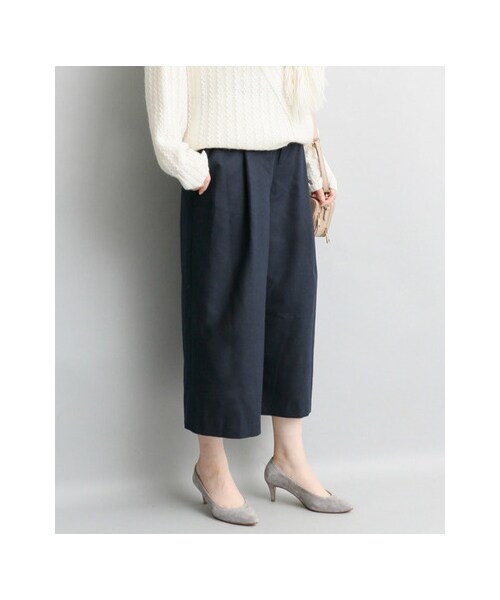 URBAN RESEARCH ROSSO WOMEN（アーバンリサーチ　ロッソ）の「タッククロップドパンツ（パンツ・レディース・IVORY/CAMEL/NAVY・FREE）」の7枚目の写真