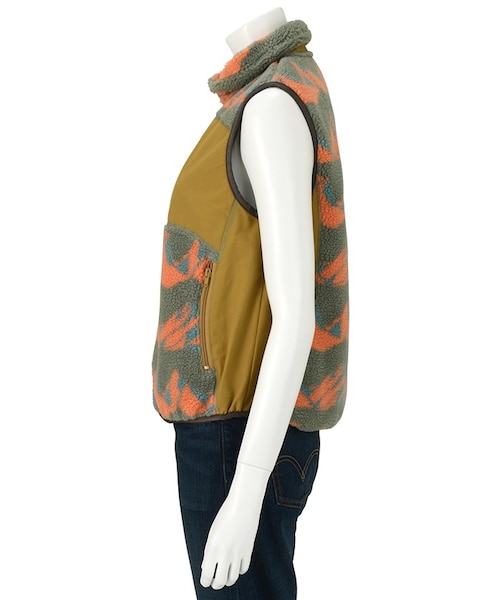 Ne-net（ネネット）の「サンミャクボア / ベスト（トップス・レディース・khaki/navy・02）」の7枚目の写真