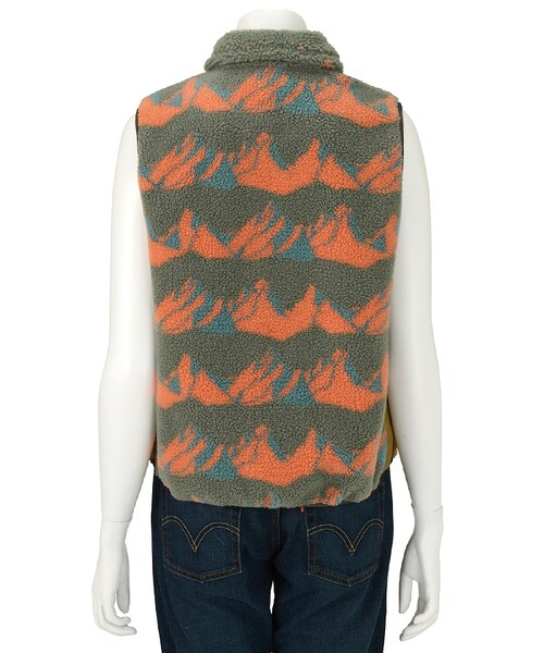 Ne-net（ネネット）の「サンミャクボア / ベスト（トップス・レディース・khaki/navy・02）」の6枚目の写真