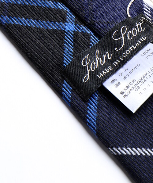 John Scott（ジョンスコット）の「NARROW TIE（フォーマルスーツ/小物・メンズ・レッド/グリーン/ネイビー・ONE SIZE）」の6枚目の写真