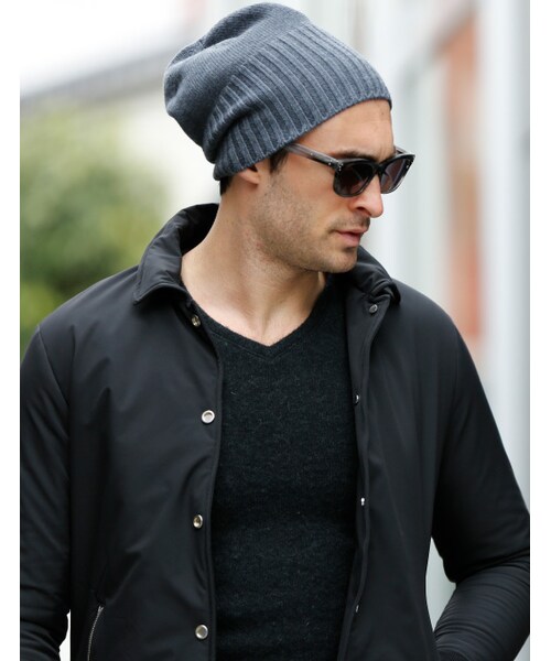 wjk（ダヴルジェイケイ）の「2-way knit cap/キャップ（帽子・メンズ・navy/black/top gray/charcoal top・F）」の13枚目の写真