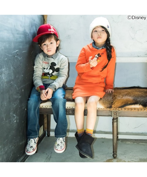 F.O.KIDS(エフオーキッズ)の「ディズニー ミッキートレーナー(トップス・キッズ・ベージュ/ブラック/ブラウン/グレー/マスタード/サックス・80/90/95/100/110/120/130/140)」の22枚目の写真