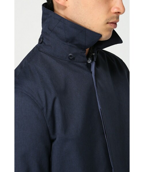 417 EDIFICE（フォーワンセブンエディフィス）の「カチオンボンディングステンフードコート（ジャケット/アウター・メンズ・グリーン/ネイビー/ブルー A・S/M/L）」の22枚目の写真