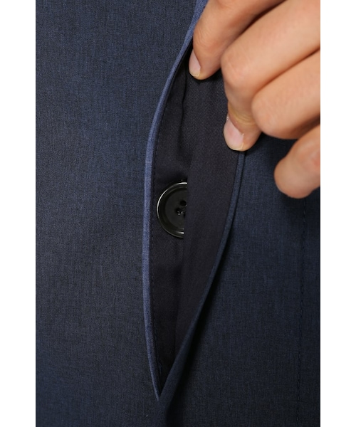 417 EDIFICE（フォーワンセブンエディフィス）の「カチオンボンディングステンフードコート（ジャケット/アウター・メンズ・グリーン/ネイビー/ブルー A・S/M/L）」の17枚目の写真