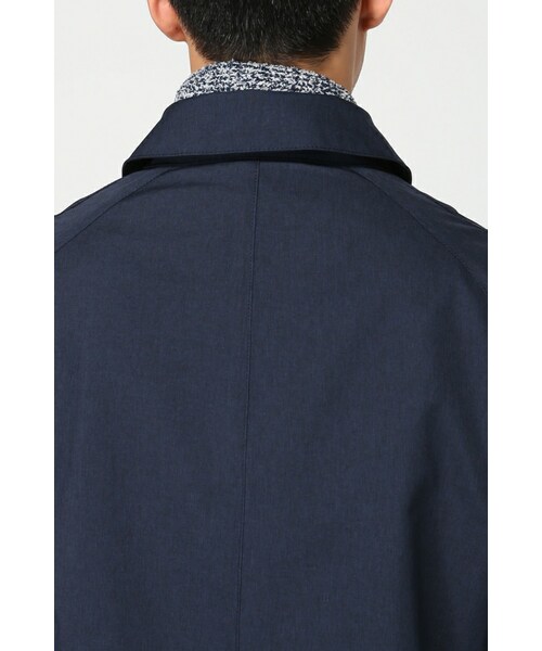 417 EDIFICE（フォーワンセブンエディフィス）の「カチオンボンディングステンフードコート（ジャケット/アウター・メンズ・グリーン/ネイビー/ブルー A・S/M/L）」の21枚目の写真