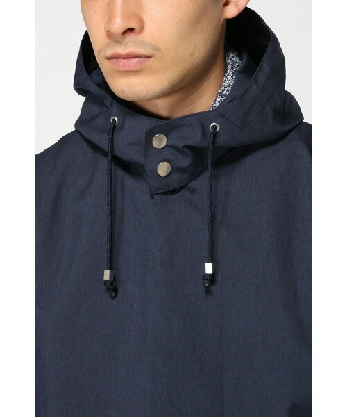 417 EDIFICE（フォーワンセブンエディフィス）の「カチオンボンディングステンフードコート（ジャケット/アウター・メンズ・グリーン/ネイビー/ブルー A・S/M/L）」の10枚目の写真