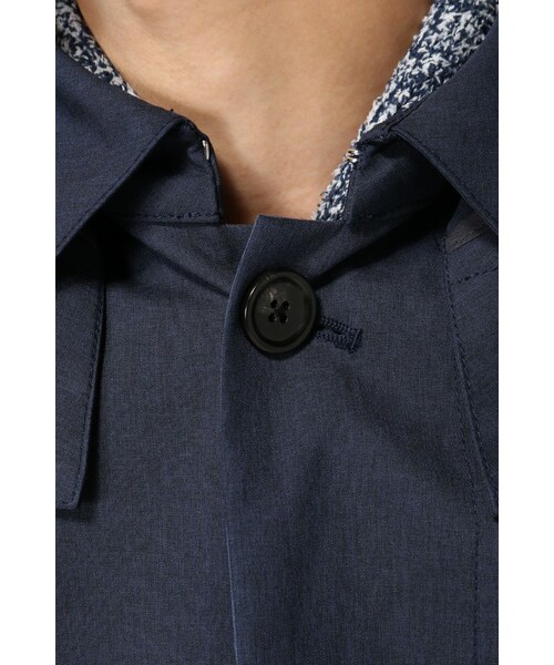 417 EDIFICE（フォーワンセブンエディフィス）の「カチオンボンディングステンフードコート（ジャケット/アウター・メンズ・グリーン/ネイビー/ブルー A・S/M/L）」の19枚目の写真