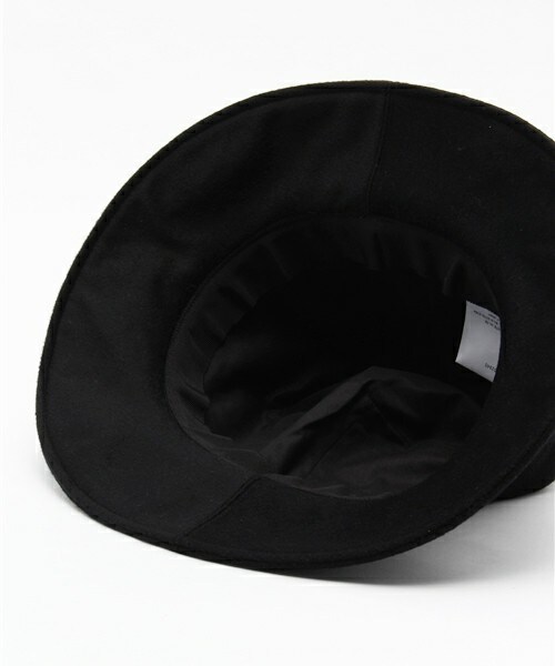KIJIMA TAKAYUKI（キジマ　タカユキ）の「KIJIMA TAKAYUKI ウールカシミヤハット（ハット・メンズ・ブラック・2/3）」の4枚目の写真