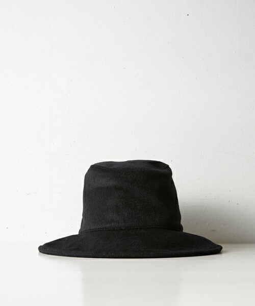 KIJIMA TAKAYUKI（キジマ　タカユキ）の「KIJIMA TAKAYUKI ウールカシミヤハット（ハット・メンズ・ブラック・2/3）」の2枚目の写真