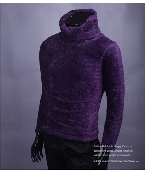 STORES.jp（ストアーズドットジェーピー）の「ボア素材★タートルネックカットソー★5色★クール×防寒【送料無料】（Tシャツ/カットソー・メンズ・その他）」の6枚目の写真