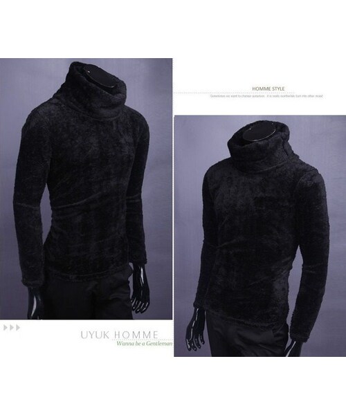 STORES.jp（ストアーズドットジェーピー）の「ボア素材★タートルネックカットソー★5色★クール×防寒【送料無料】（Tシャツ/カットソー・メンズ・その他）」の9枚目の写真