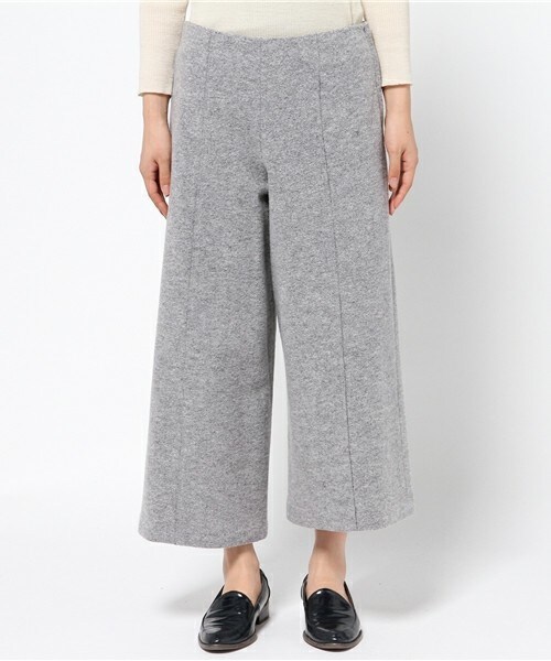 MID by MIDWEST（ミッド バイ ミッドウエスト）の「MID by MIDWEST ワイドウールパンツ（その他パンツ・レディース・ライトグレー・36/38）」の2枚目の写真