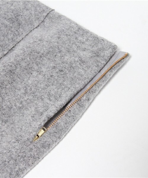 MID by MIDWEST（ミッド バイ ミッドウエスト）の「MID by MIDWEST ワイドウールパンツ（その他パンツ・レディース・ライトグレー・36/38）」の8枚目の写真