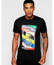 adidas | adidas Originals T-Shirt With Label Print AB7684(Tシャツ/カットソー)